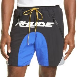 Rhude Colorblock Nylon Athletic Shorts